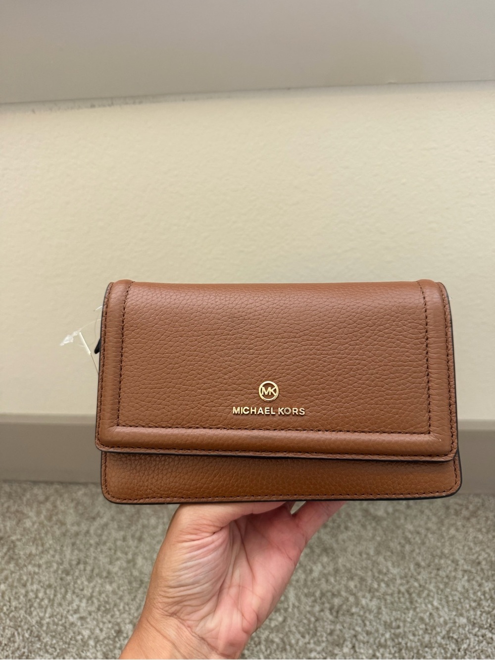 Michael kors Jet Set Small Pebbled Leather Smartphone Crossbody Bag